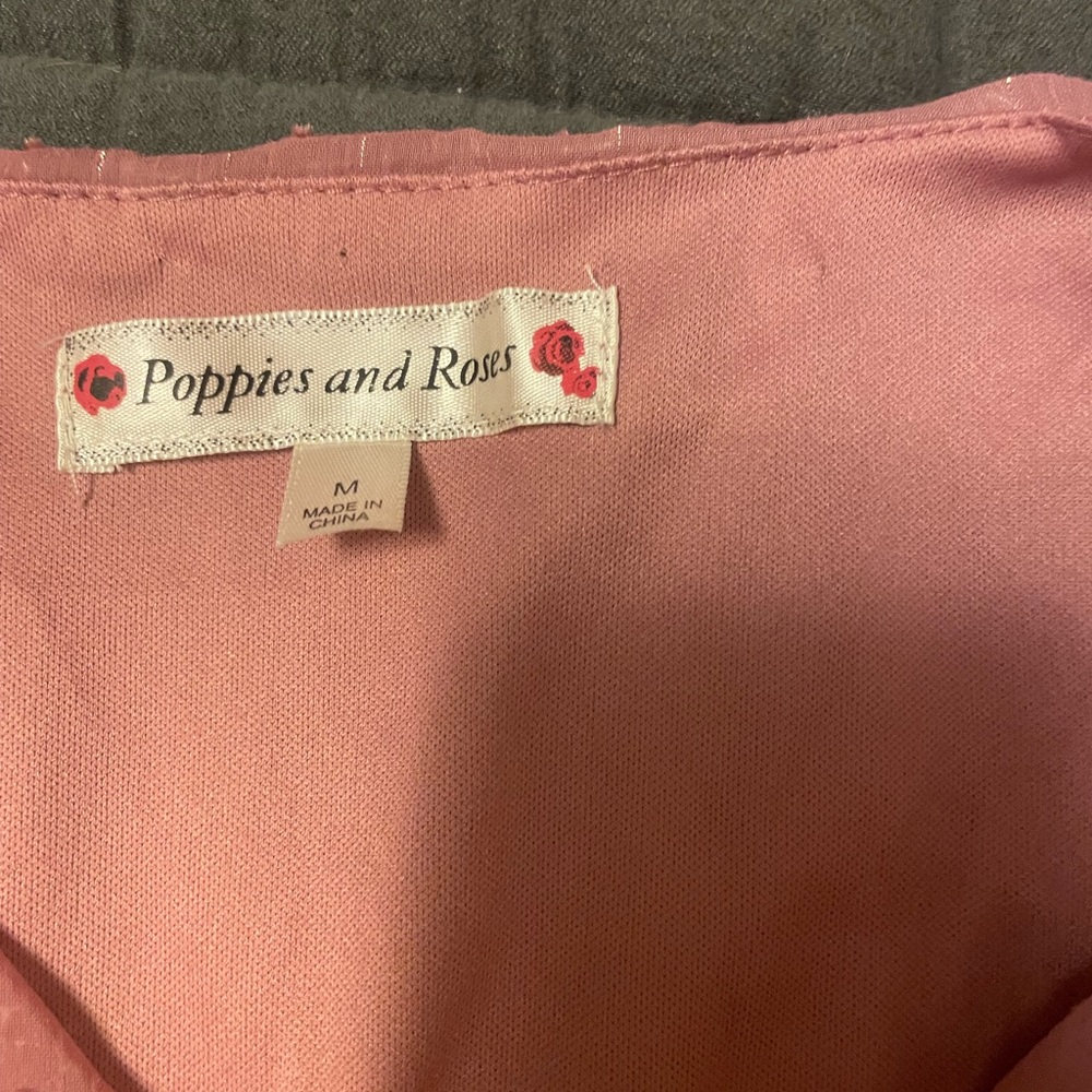 Poppies and roses dress